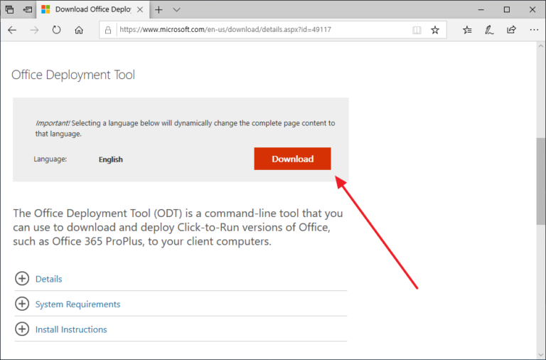 xml configuration file for ms office 2019 standard
