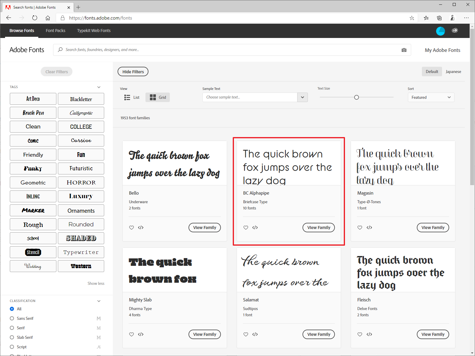 where to download adobe font package for reader